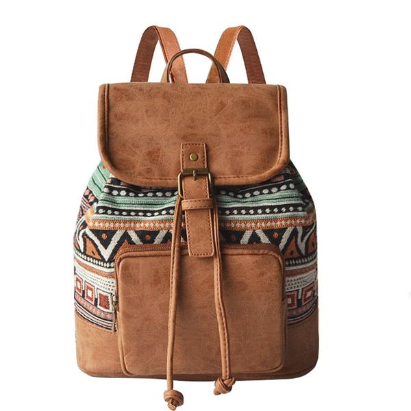 2020 vintage embroidery ethnic canvas backpack women handmade pu leather striped travel bag schoolbag backpacks rucksack mochila
2020 vintage embroidery ethnic canvas backpack women handmade pu leather striped travel bag schoolbag backpacks rucksack mochila