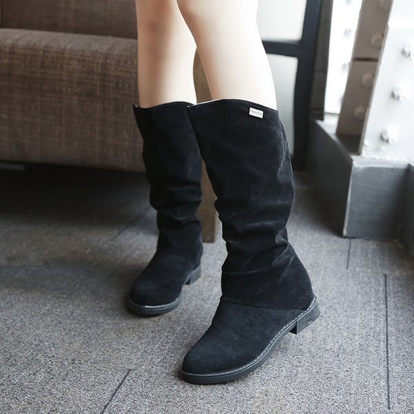women mid-calf platform boots fashion snow boots student shoes warm winter flock shoes for woman botas mujer 2018, Black
women mid-calf platform boots fashion snow boots student shoes warm winter flock shoes for woman botas mujer 2018, Black