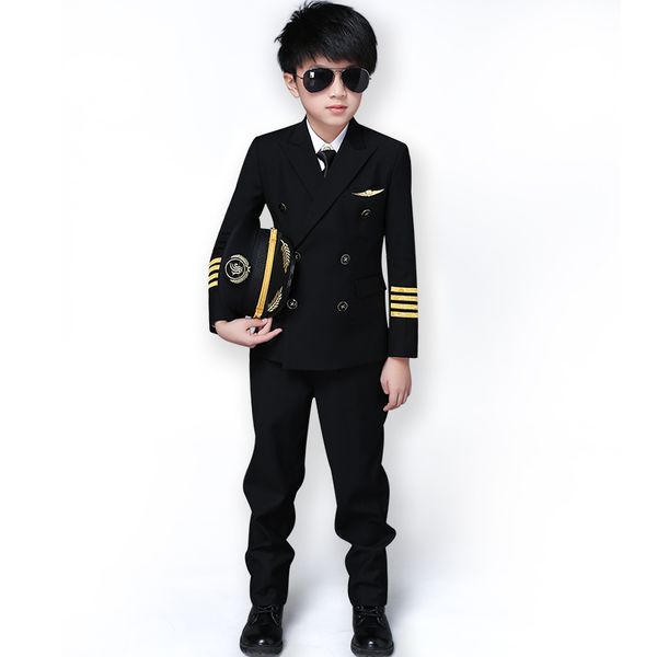 children's clothing aircraft captain uniform suit children's suit jacket male kids boys korean style stage performance costume, White;black
children's clothing aircraft captain uniform suit children's suit jacket male kids boys korean style stage performance costume, White;black