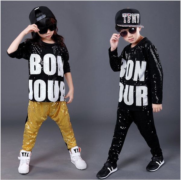boys girl winter sequined hip hop ds stage jazz dance costumes clothes paillette t shirt leotard harem pants clothes, Black;red
boys girl winter sequined hip hop ds stage jazz dance costumes clothes paillette t shirt leotard harem pants clothes, Black;red