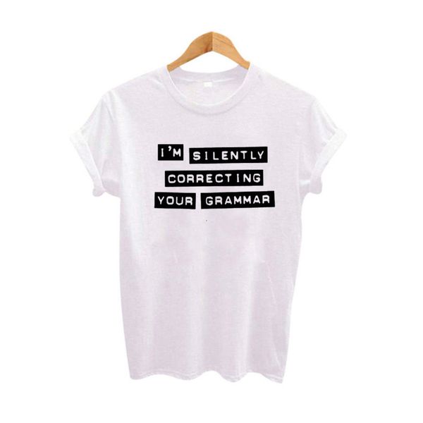 womens designer tshirt womens designer clothes im silently correcting your grammar funny tumblr women summer fashion tee shirt femme, White
womens designer tshirt womens designer clothes im silently correcting your grammar funny tumblr women summer fashion tee shirt femme, White