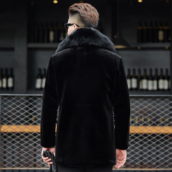 wholesale-luxury men shearling fur collar coats winter business single breasted wool jackets turn-down collar real fur overcoat male, Black
wholesale-luxury men shearling fur collar coats winter business single breasted wool jackets turn-down collar real fur overcoat male, Black