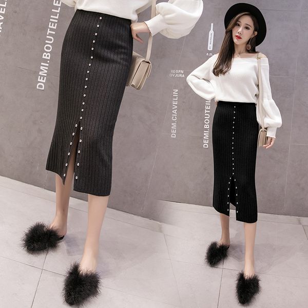 autumn winter wear new knitted half , core spun yarn, nail skirt, a skirt, long skirt, Black
autumn winter wear new knitted half , core spun yarn, nail skirt, a skirt, long skirt, Black