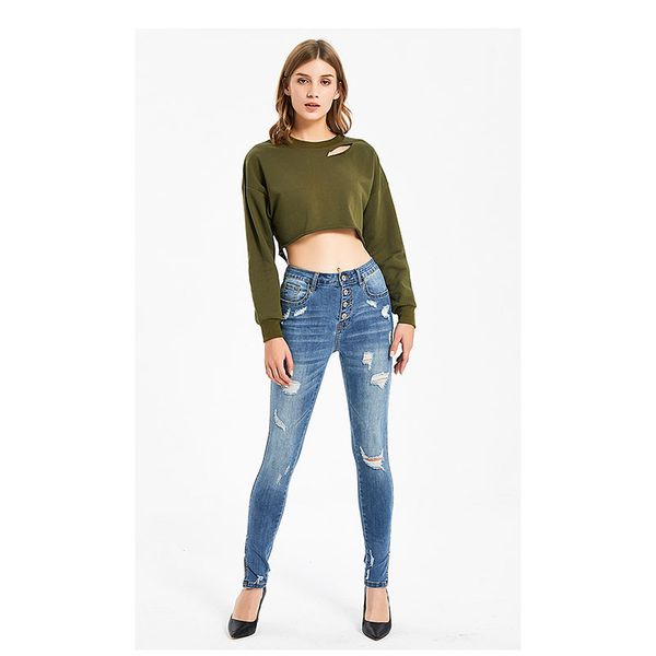 2020 boyfriend jeans for women high waisted jeans skinny zipper casual pencil pants hole blue fashion clothing spring
2020 boyfriend jeans for women high waisted jeans skinny zipper casual pencil pants hole blue fashion clothing spring