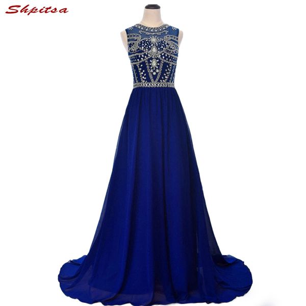 luxury crystal long evening dresses party 2019 women royal blue elegant beaded prom plus size formal evening gowns dresses, White;black
luxury crystal long evening dresses party 2019 women royal blue elegant beaded prom plus size formal evening gowns dresses, White;black