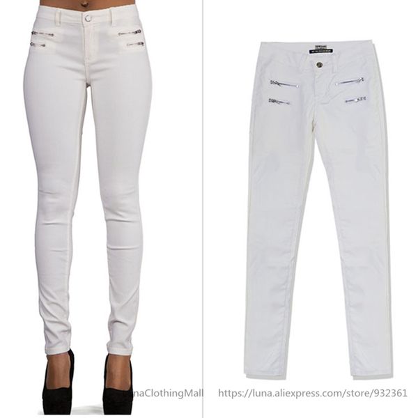women's low waist pu coated skinny jeans white denim pants double zipper lady jean fall winter womens jeans 44, Blue
women's low waist pu coated skinny jeans white denim pants double zipper lady jean fall winter womens jeans 44, Blue