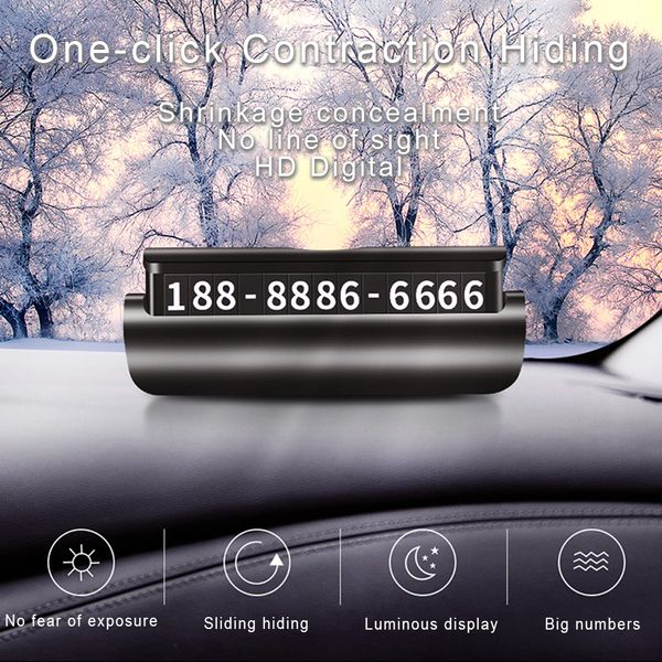 new luminous car temporary parking card telephone number plate car styling phone number card park sautomobile accessories
new luminous car temporary parking card telephone number plate car styling phone number card park sautomobile accessories