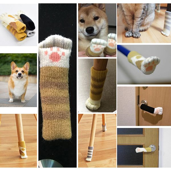 4pcs cat shoes anti slip mat bumper damper cute furniture leg feet rug caps felt pads cat claw chair leg sock table protector d3
4pcs cat shoes anti slip mat bumper damper cute furniture leg feet rug caps felt pads cat claw chair leg sock table protector d3