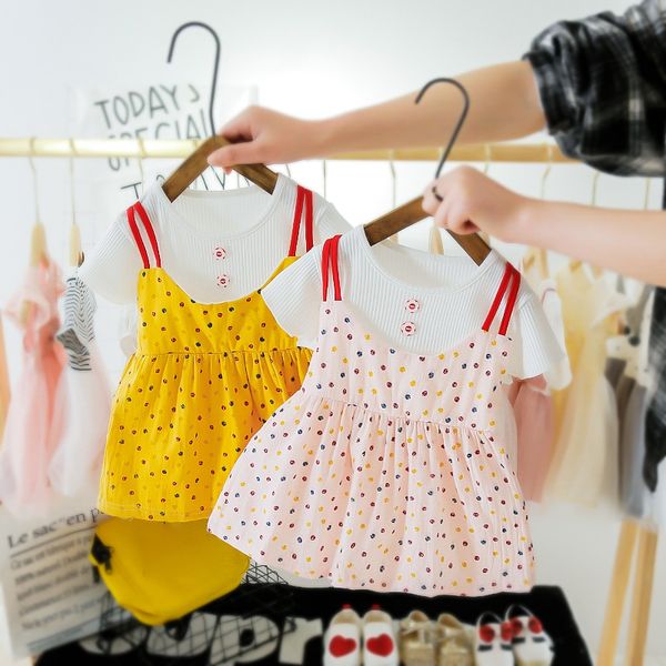 summer new baby short sleeve dress color dot print fake two-piece girls dress girls short sleeve 6m-3y, Red;yellow
summer new baby short sleeve dress color dot print fake two-piece girls dress girls short sleeve 6m-3y, Red;yellow