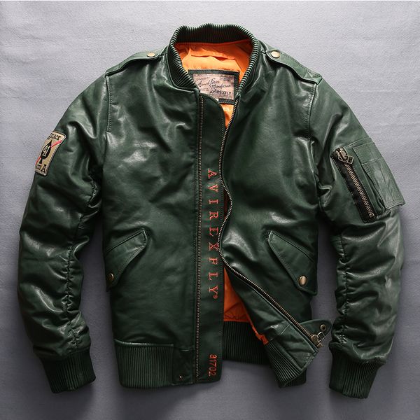 men's faux avirex 2019 genuine down coat sheepskin jacket section motorcycle biker size, Black
men's faux avirex 2019 genuine down coat sheepskin jacket section motorcycle biker size, Black