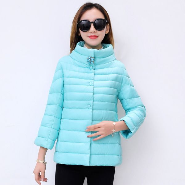 2019 spring autumn womens jacket new stand collar slim seven-quarter sleeve cotton coats korean thin short cotton outerwear n714, Black
2019 spring autumn womens jacket new stand collar slim seven-quarter sleeve cotton coats korean thin short cotton outerwear n714, Black