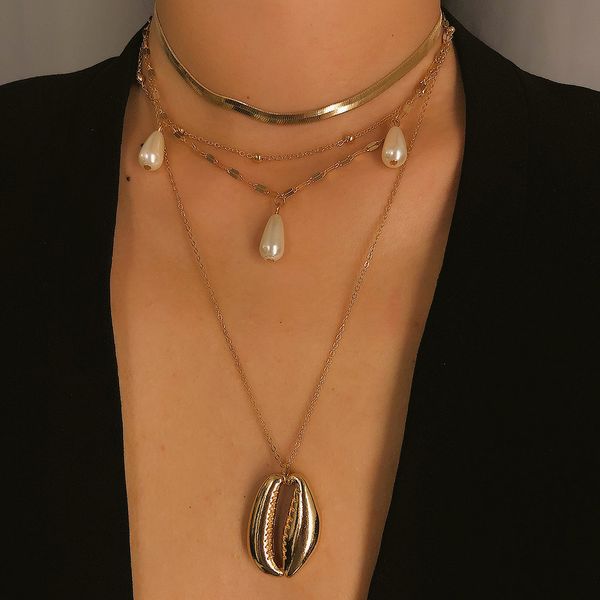bohemian multi layer pendant necklaces for women fashion golden silver geometric charm chains shell necklace jewelry wholesale
bohemian multi layer pendant necklaces for women fashion golden silver geometric charm chains shell necklace jewelry wholesale