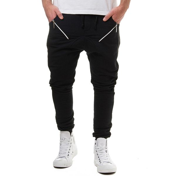 mens elastic waist pencil pants casual zipper panelled loose pants fashiontrousers running sport pants for male, Black
mens elastic waist pencil pants casual zipper panelled loose pants fashiontrousers running sport pants for male, Black