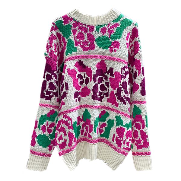 perhaps u fuchsia floral sweater o neck knitted pullovers long sleeve patchwork loose autumn winter korean m0279, White;black
perhaps u fuchsia floral sweater o neck knitted pullovers long sleeve patchwork loose autumn winter korean m0279, White;black