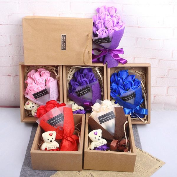 rose soap flower bear or hay gift box immortalized valentine's day mother's day gift artificial flower bouquets of flowers 11 styl
rose soap flower bear or hay gift box immortalized valentine's day mother's day gift artificial flower bouquets of flowers 11 styl