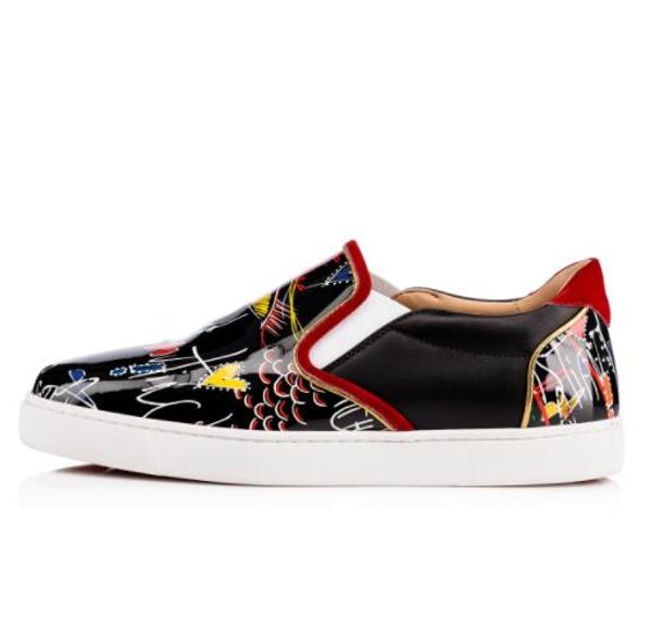 perfect men graffiti pantent leather white,black casual brand red bottom slip-on sneaker luxurious leisure with box/dust bag
perfect men graffiti pantent leather white,black casual brand red bottom slip-on sneaker luxurious leisure with box/dust bag