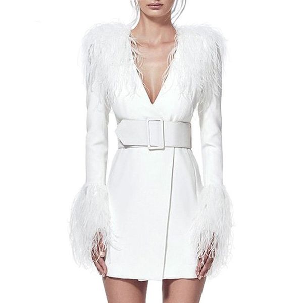 brand arrival with sheath women runway dresses sleeve long tassel dress designer high neck slim feather bodycon women v quality new p67 qdkw, Black
brand arrival with sheath women runway dresses sleeve long tassel dress designer high neck slim feather bodycon women v quality new p67 qdkw, Black