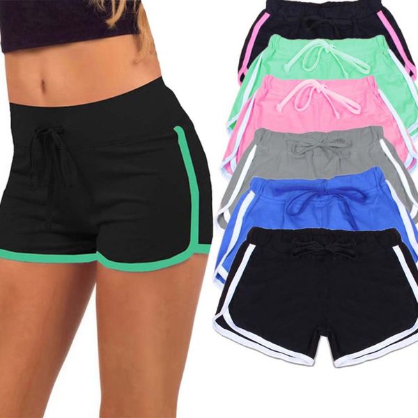 women sport yoga shorts summer patchwork fitness running elastic waist shorts gmt601, White;red
women sport yoga shorts summer patchwork fitness running elastic waist shorts gmt601, White;red