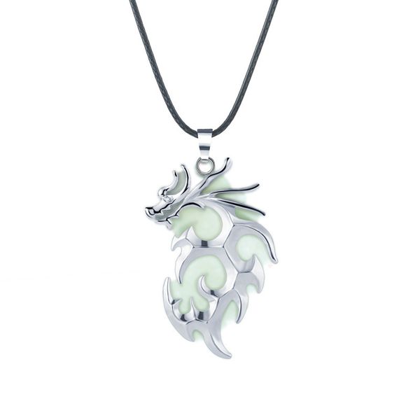 luminescence necklace dragon noctilucent pendeloque cut halloween accessories, Silver
luminescence necklace dragon noctilucent pendeloque cut halloween accessories, Silver