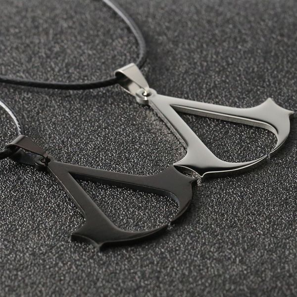 assassins creed necklace game altair ezio connor desmond pendant leather rope stainless steel jewelry for men women wholesale, Silver
assassins creed necklace game altair ezio connor desmond pendant leather rope stainless steel jewelry for men women wholesale, Silver