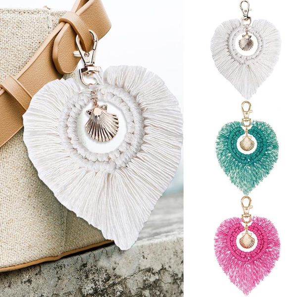 fashion key chain eychain tassel knot shell keychains for woman car bag key ring holder for women, Silver
fashion key chain eychain tassel knot shell keychains for woman car bag key ring holder for women, Silver