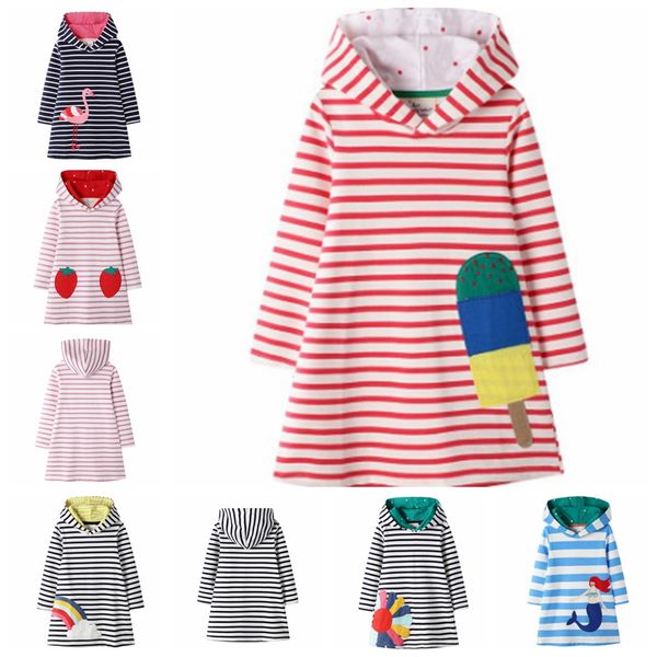 kids designer clothes girl animal appliqued princess dresses striped children hooded dress long sleeve girl outfits 6 designs dw4378, Red;yellow
kids designer clothes girl animal appliqued princess dresses striped children hooded dress long sleeve girl outfits 6 designs dw4378, Red;yellow