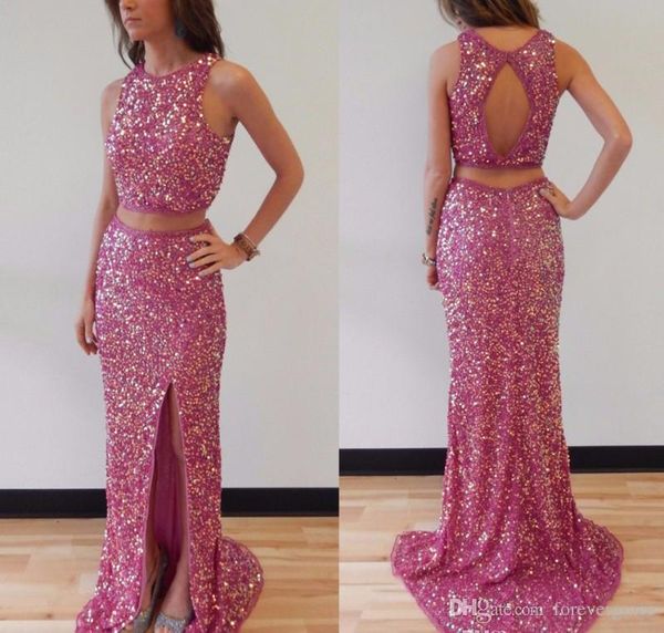 2019 two pieces prom dress new arrival luxury split long backless formal holidays wear graduation evening party gown custom made plus size, Black
2019 two pieces prom dress new arrival luxury split long backless formal holidays wear graduation evening party gown custom made plus size, Black