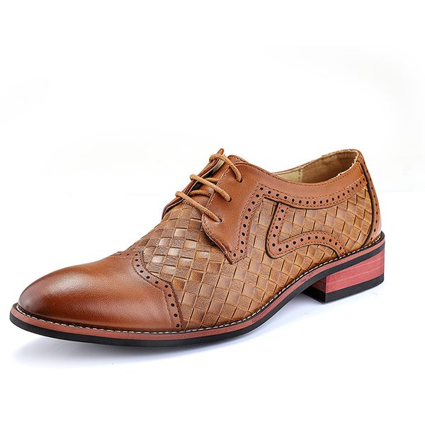nice new tide weaving genuine leather quality business england style handmade oxford shoes men spring bullock carved shoes, Black
nice new tide weaving genuine leather quality business england style handmade oxford shoes men spring bullock carved shoes, Black