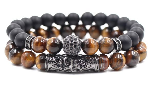 8mm 2pcs/set sfg4 elastic adjusted nature tigereye bead frosted agate onyx micro pave cz zircon cubic zirconia charm bracelet, Black
8mm 2pcs/set sfg4 elastic adjusted nature tigereye bead frosted agate onyx micro pave cz zircon cubic zirconia charm bracelet, Black