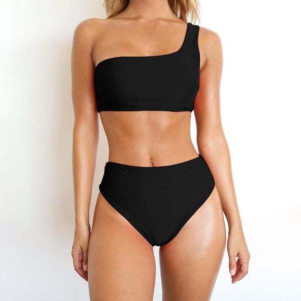 swimsuit women bikini set solid one shoulder swimwear push-up padded one-piece suit swimsuit women swimwear c30615, White;black
swimsuit women bikini set solid one shoulder swimwear push-up padded one-piece suit swimsuit women swimwear c30615, White;black