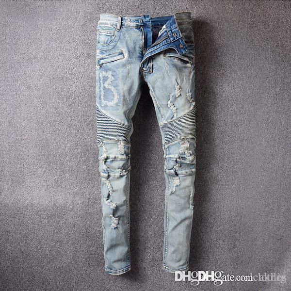 mens 2020 luxury designer jeans apparel fashion trousers mens washed patch collage tight-fitting elastic hole jeans luxury pants, Blue
mens 2020 luxury designer jeans apparel fashion trousers mens washed patch collage tight-fitting elastic hole jeans luxury pants, Blue