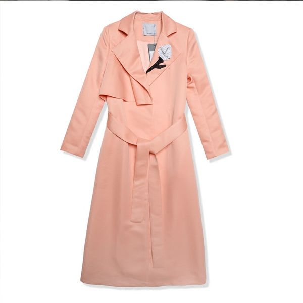 fashion long trench coat with belt spring autumn women's windbreaker europe america trend trench female overcoat 2020, Tan;black
fashion long trench coat with belt spring autumn women's windbreaker europe america trend trench female overcoat 2020, Tan;black