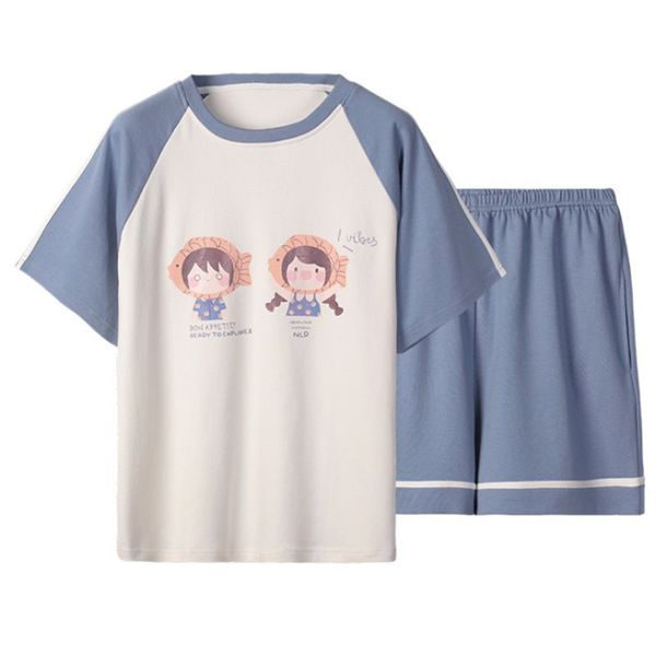 women summer pajamas set cartoon strawberry fruit short sleeve loose sleepwear t4md, Black;red
women summer pajamas set cartoon strawberry fruit short sleeve loose sleepwear t4md, Black;red