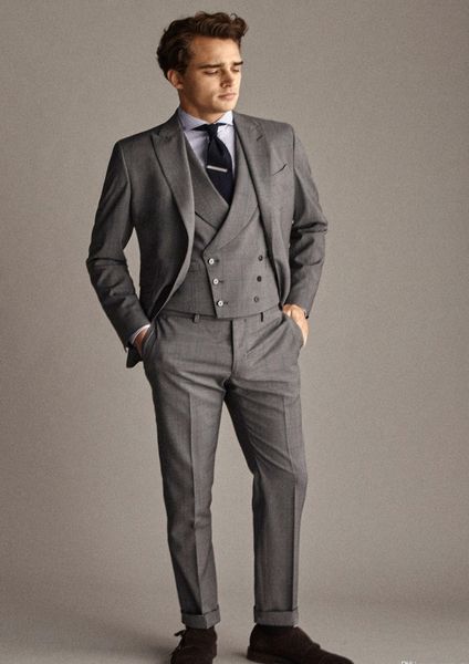 a self-styled plaid suit jacket custom made men suit groom tuxedos formal suits business men wear(jacket+pants+vest) new arrival, Black;gray
a self-styled plaid suit jacket custom made men suit groom tuxedos formal suits business men wear(jacket+pants+vest) new arrival, Black;gray