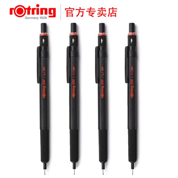 

germany rotring 500 mechanical pencil 0.5 0.7mm drawing mechanical pencil metal handle 1pcs, Blue;orange