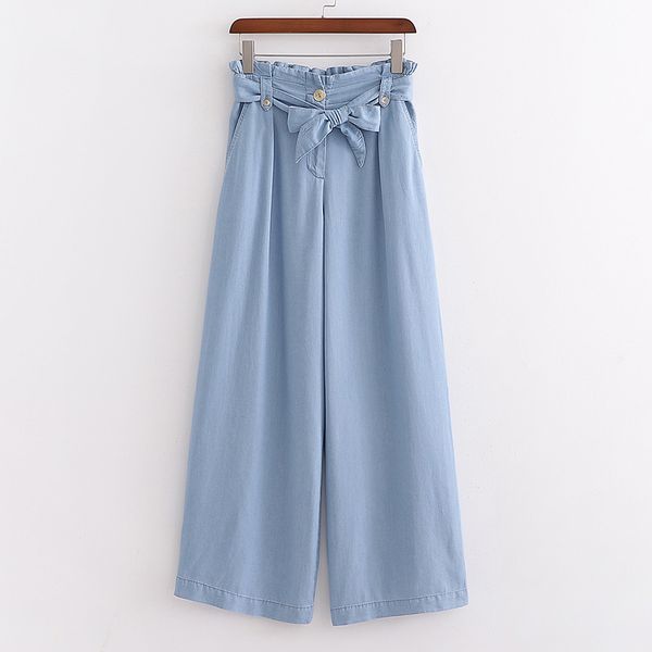 agong casual loose wide leg jeans women fashion tie belt waist denim pants women elegant ankle length jeans female ladies di, Blue
agong casual loose wide leg jeans women fashion tie belt waist denim pants women elegant ankle length jeans female ladies di, Blue