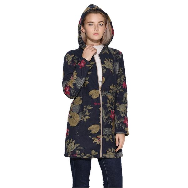 women's wool & blends autumn winter hooded coat women warm female outwear vintage floral print pockets retro oversize jacket, Black
women's wool & blends autumn winter hooded coat women warm female outwear vintage floral print pockets retro oversize jacket, Black