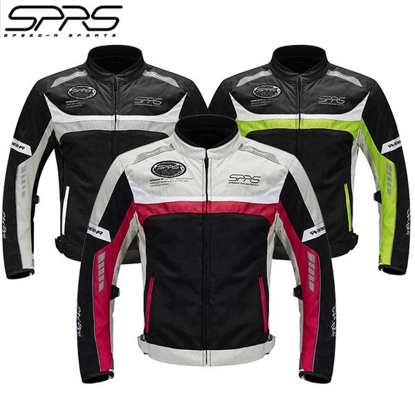 sprs new summer men's mesh air vent motorbike waterproof ce armour motorcycle jacket with 7pcs pads reflective racing coats
sprs new summer men's mesh air vent motorbike waterproof ce armour motorcycle jacket with 7pcs pads reflective racing coats