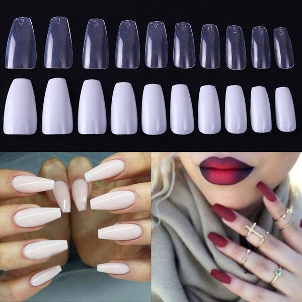 100pcs/box natural false nail tips transparent white clear coffin shape long beauty fake nail art full cover design decorations, Red;gold
100pcs/box natural false nail tips transparent white clear coffin shape long beauty fake nail art full cover design decorations, Red;gold