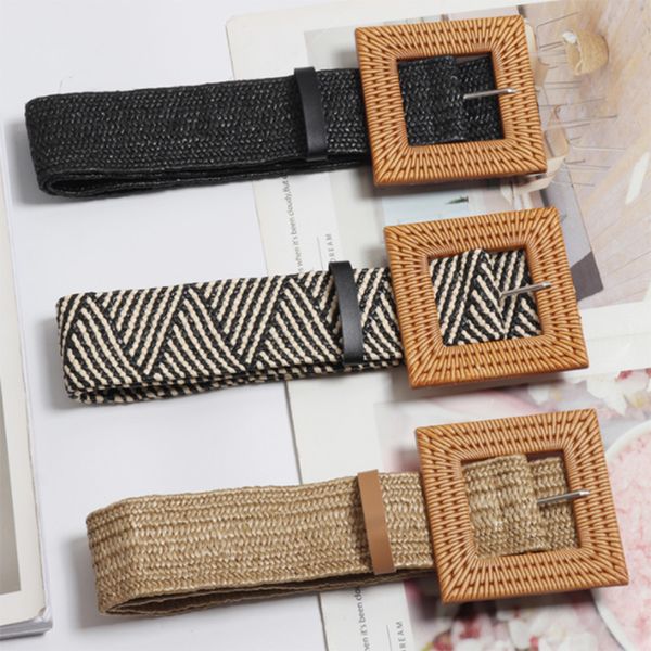 new-bohemia vintage knitted wax rope wooden bead waist rope women smooth square buckle belt women woven female braided belt, Black;brown
new-bohemia vintage knitted wax rope wooden bead waist rope women smooth square buckle belt women woven female braided belt, Black;brown