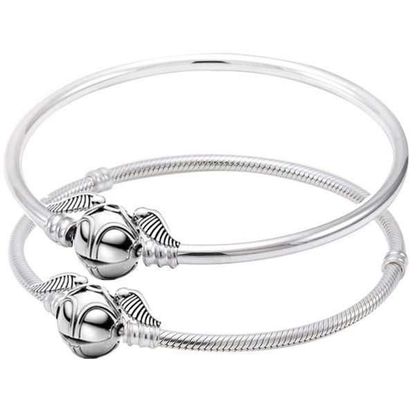 new 925 sterling silver bangle momemts harry golden snitch clasp snake chain bracelet fit women bead charm diy jewelry, Golden;silver
new 925 sterling silver bangle momemts harry golden snitch clasp snake chain bracelet fit women bead charm diy jewelry, Golden;silver