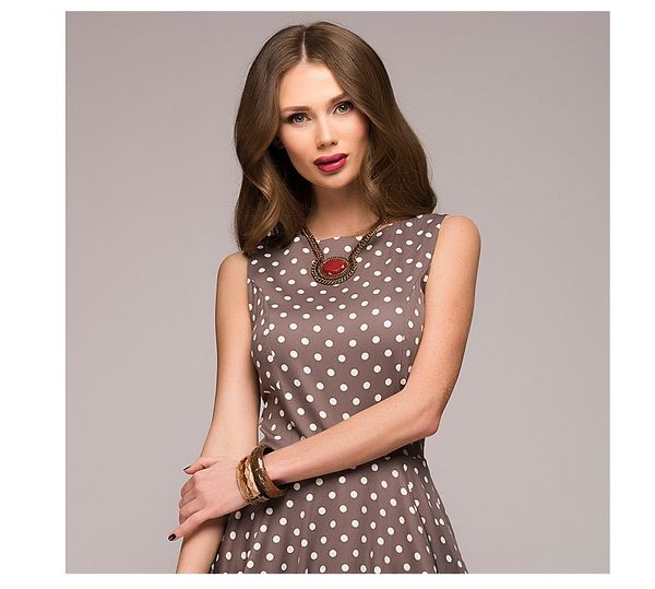 womens dress womens clothing dress vintage summer new sleeveless o neck vestidos women elegant thin dot printing casual dress female, Black;gray
womens dress womens clothing dress vintage summer new sleeveless o neck vestidos women elegant thin dot printing casual dress female, Black;gray