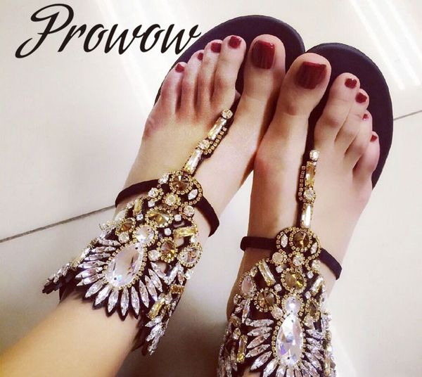 prowow 2020 new fashion women's shoes water drill feet flat bottom sandals, Black
prowow 2020 new fashion women's shoes water drill feet flat bottom sandals, Black