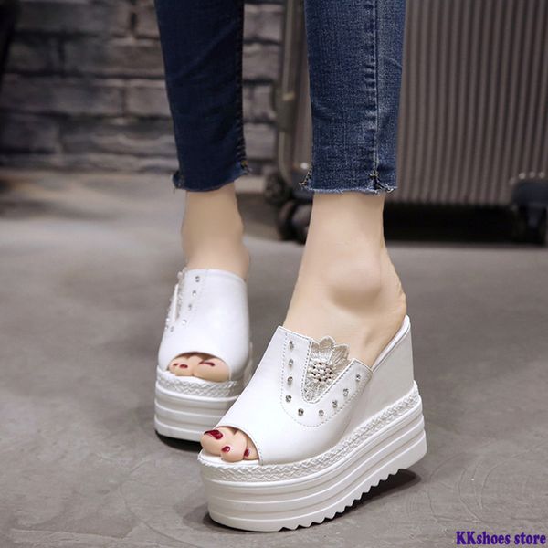 women's slippers 2020 summer super high heels 13cm roman style female slipper platform shoes for woman summer beach slippers, Black
women's slippers 2020 summer super high heels 13cm roman style female slipper platform shoes for woman summer beach slippers, Black