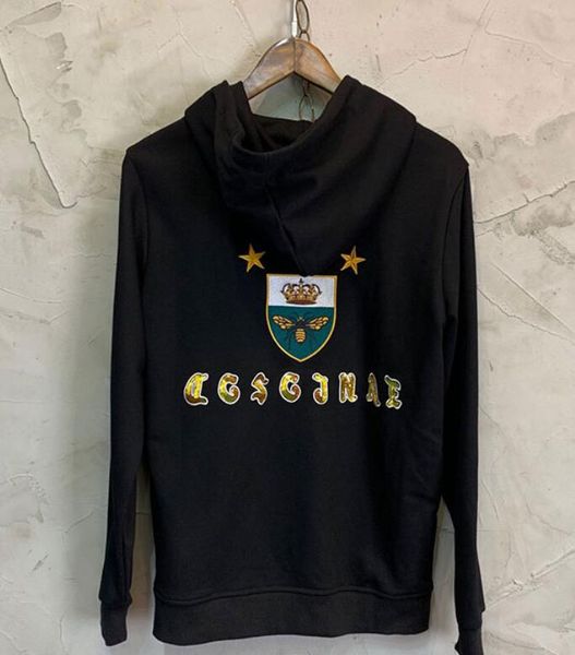 the latest international high-end sweatshirt delicate embroidery hoodie men's women's clothing cotton coat fashion and honor sport, Black 
the latest international high-end sweatshirt delicate embroidery hoodie men's women's clothing cotton coat fashion and honor sport, Black
