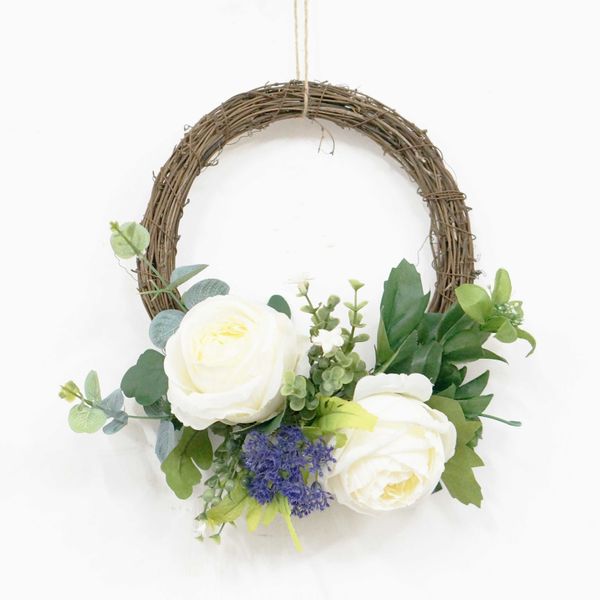 white rose with eucalyptus wreath flowers garlands for wall window door decoration wedding home corona navidad farmhouse decor
white rose with eucalyptus wreath flowers garlands for wall window door decoration wedding home corona navidad farmhouse decor