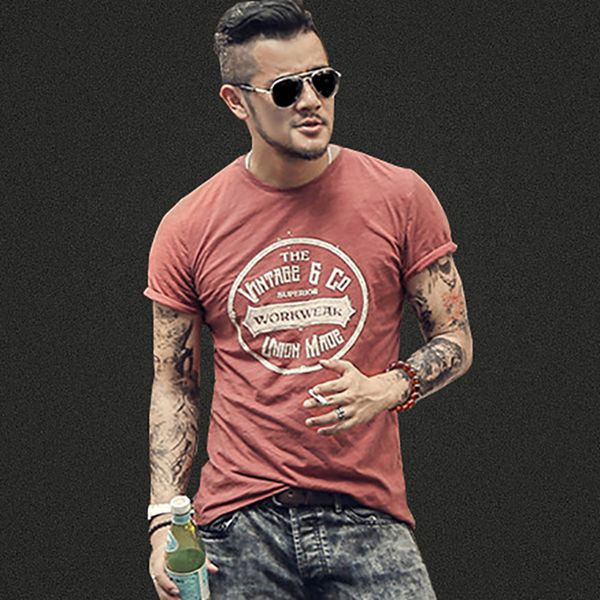 summer men new street trend printing short sleeve letters retro t-shirt men's round neck fashion cotton casual slim t-shirt t380, White;black
summer men new street trend printing short sleeve letters retro t-shirt men's round neck fashion cotton casual slim t-shirt t380, White;black
