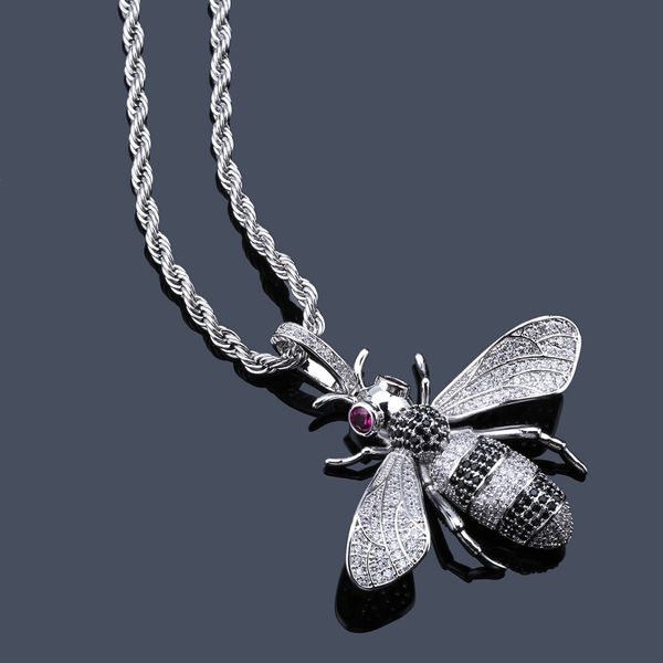 hip hop iced out gold pendant necklace little bee pendant necklace fashion necklace jewelry, Silver
hip hop iced out gold pendant necklace little bee pendant necklace fashion necklace jewelry, Silver