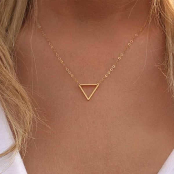 necklace jewelry charm necklace metal triangle pendant necklaces jewelry ladies gift, Silver
necklace jewelry charm necklace metal triangle pendant necklaces jewelry ladies gift, Silver