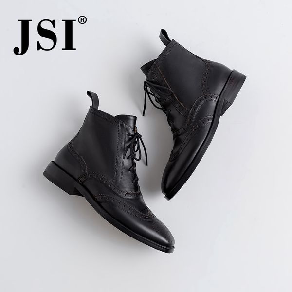 jsi winter ankle women boots square toe genuine leather zip square heel med heels ladies shoes solid zipper women boots jo369, Black
jsi winter ankle women boots square toe genuine leather zip square heel med heels ladies shoes solid zipper women boots jo369, Black